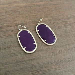 Kendra Scott Danielle Earrings Dark Purple